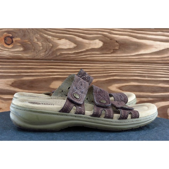 Easy Spirit Sz 6.5 M Brown Slide Synthetic Women Sandals WMES29ER118‎ - Picture 4 of 8